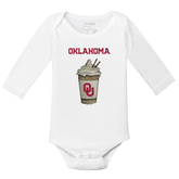 Oklahoma Sooners Latte Long Sleeve Snapper