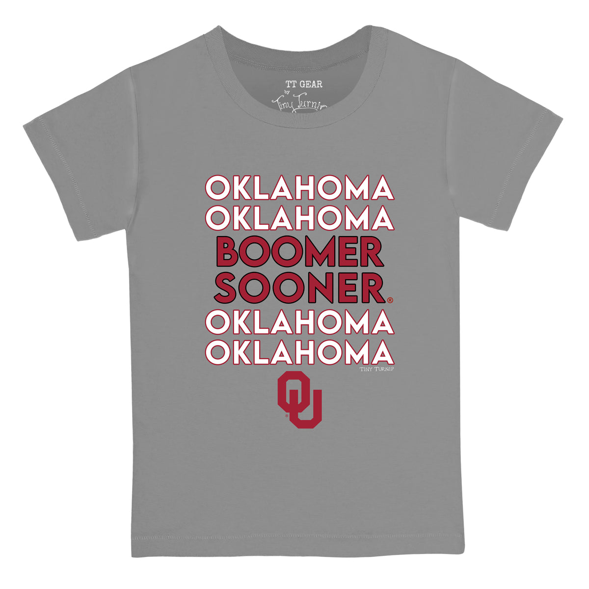 Oklahoma Sooners Stacked Tee Shirt