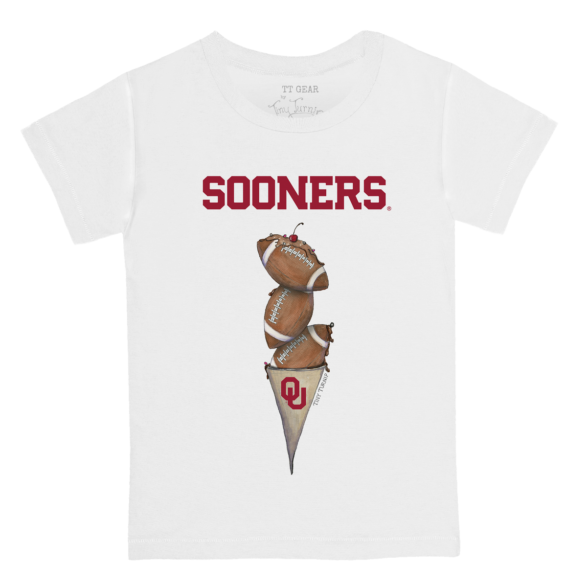 Oklahoma Sooners Football Triple Scoop Kid's Tee Shirt