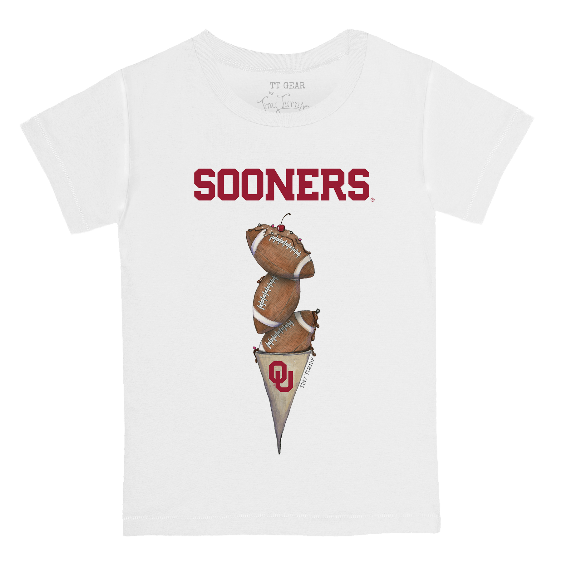 Oklahoma Sooners Football Triple Scoop Kid's Tee Shirt