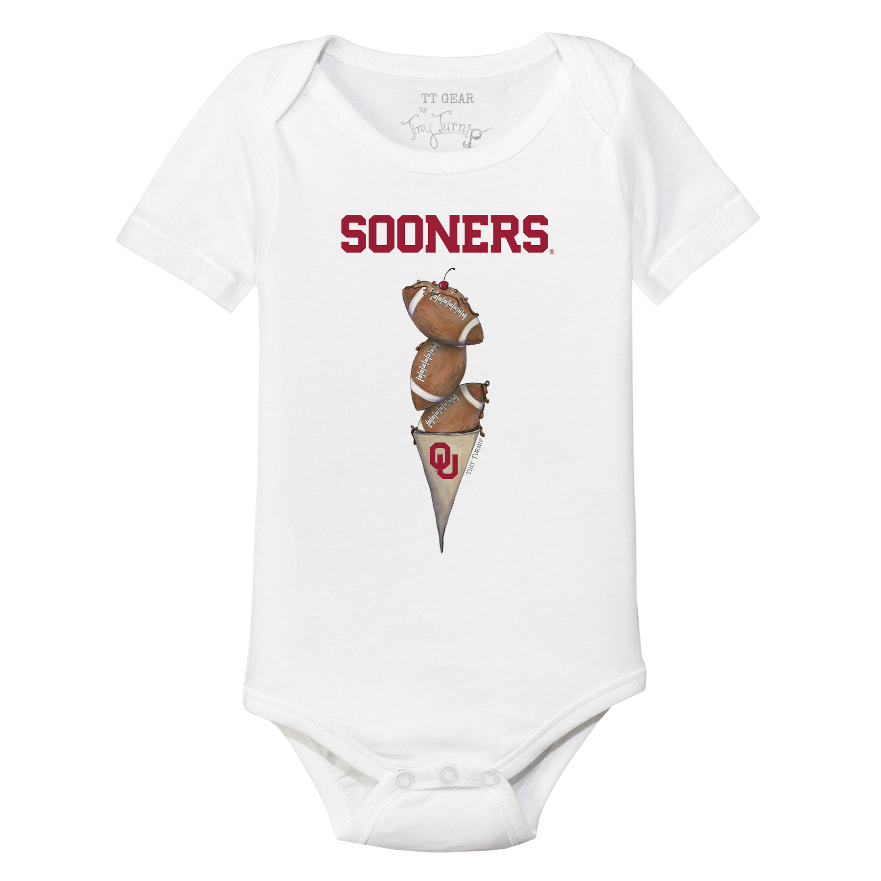 Oklahoma Sooners Football Triple Scoop Short Sleeve Snapper