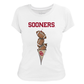 Oklahoma Sooners Football Triple Scoop Women's Tee Shirt