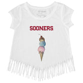 Oklahoma Sooners Triple Scoop Fringe Tee