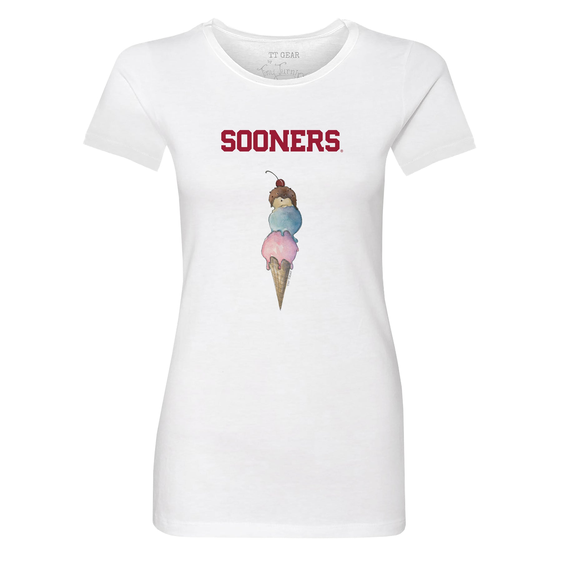 Oklahoma Sooners Triple Scoop Tee Shirt