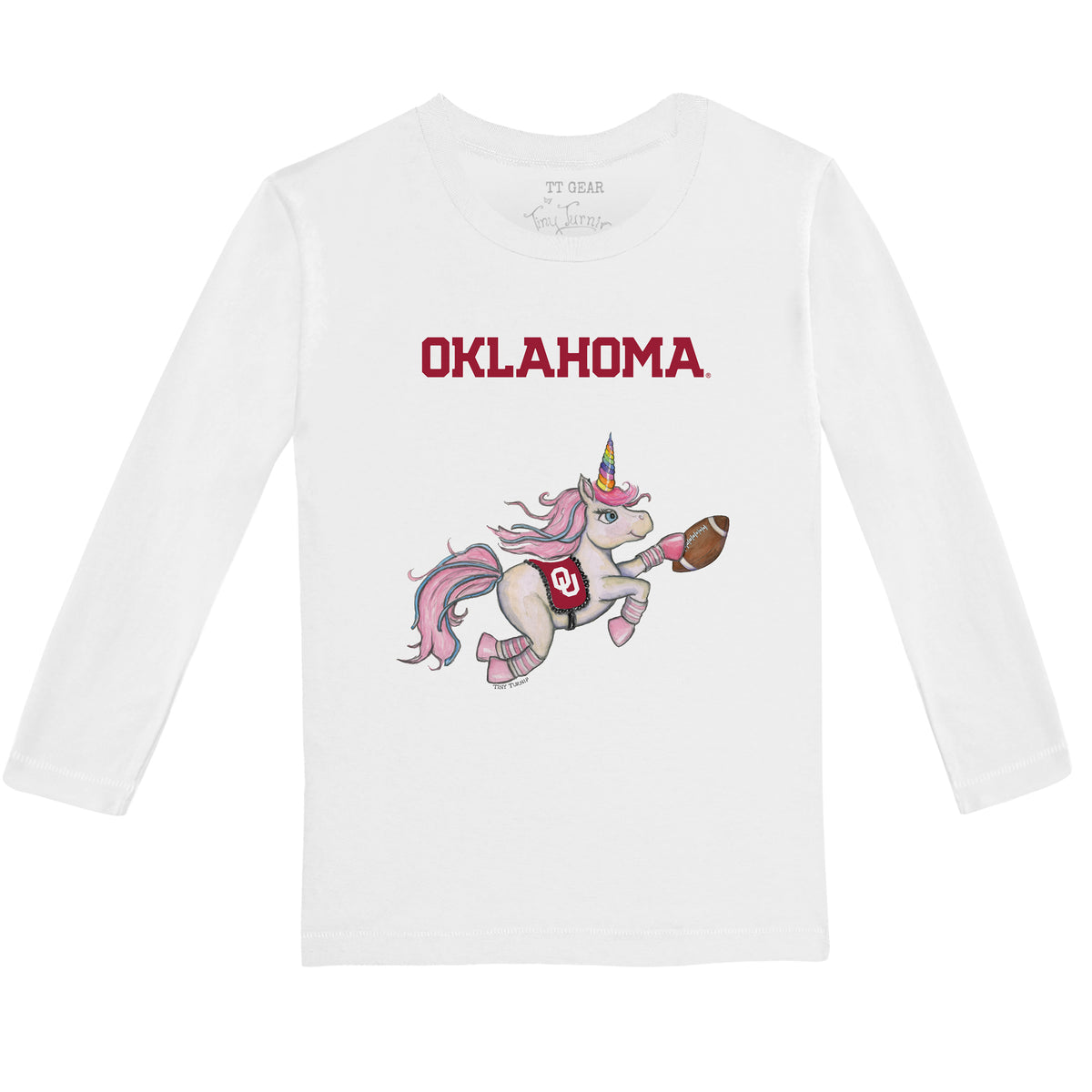 Oklahoma Sooners Unicorn Long-Sleeve Tee Shirt