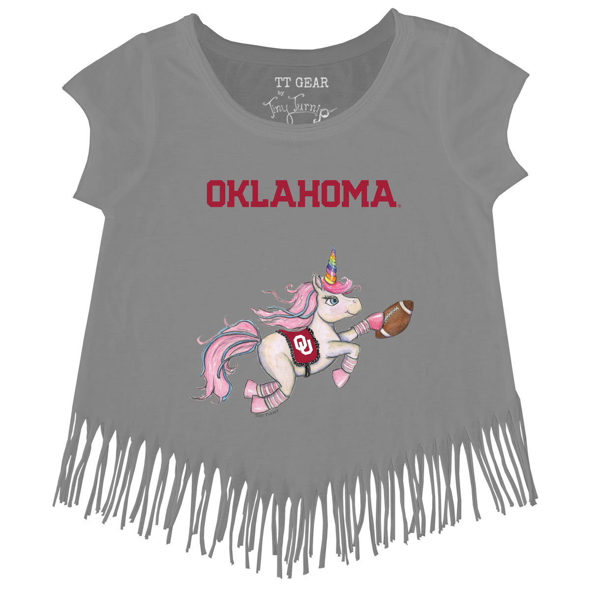 Oklahoma Sooners Unicorn Fringe Tee