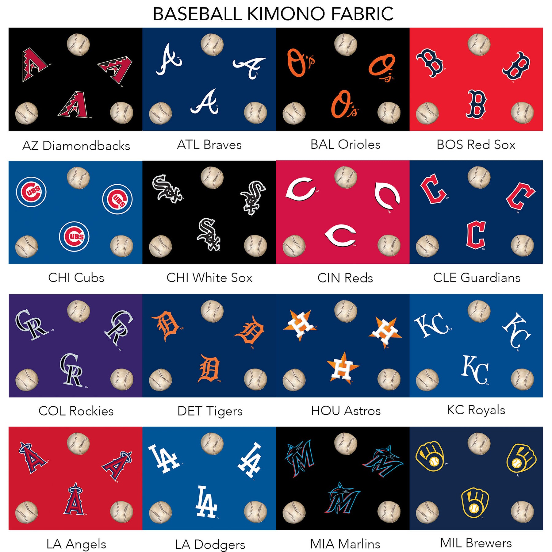 Made-to-Order MLB 4 in One Kimono