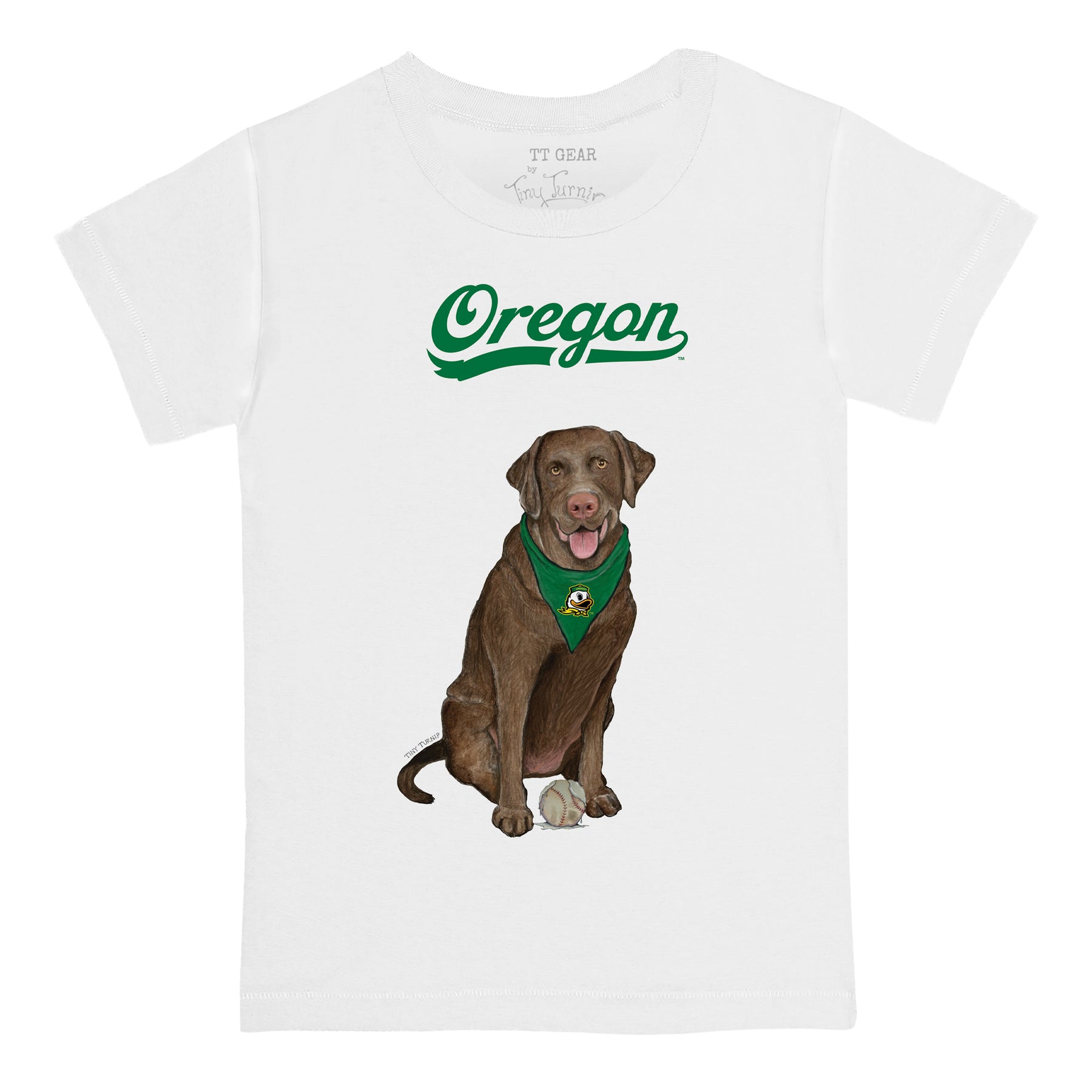 Oregon Ducks Chocolate Labrador Retriever Tee Shirt