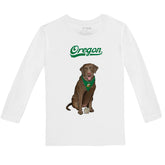 Oregon Ducks Chocolate Labrador Retriever Long-Sleeve Tee Shirt