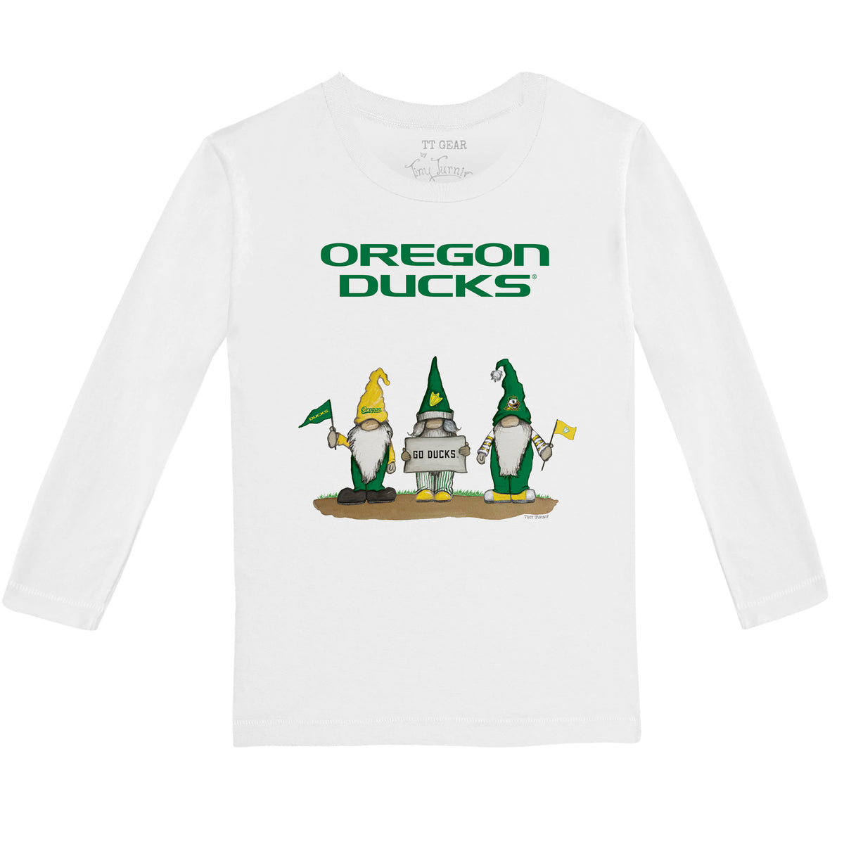 Oregon Ducks Gnomes Long-Sleeve Tee Shirt