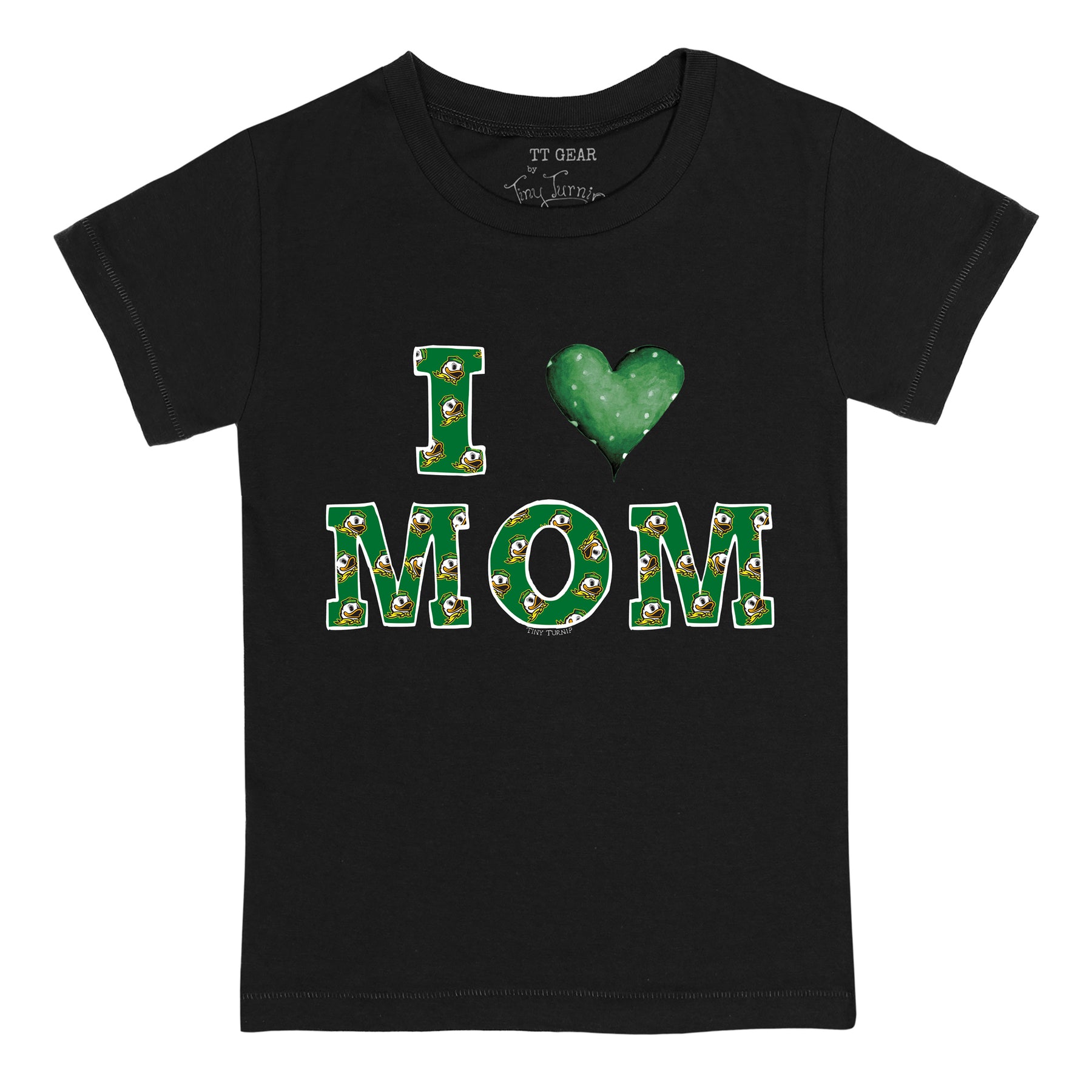 Oregon Ducks I Love Mom Tee Shirt