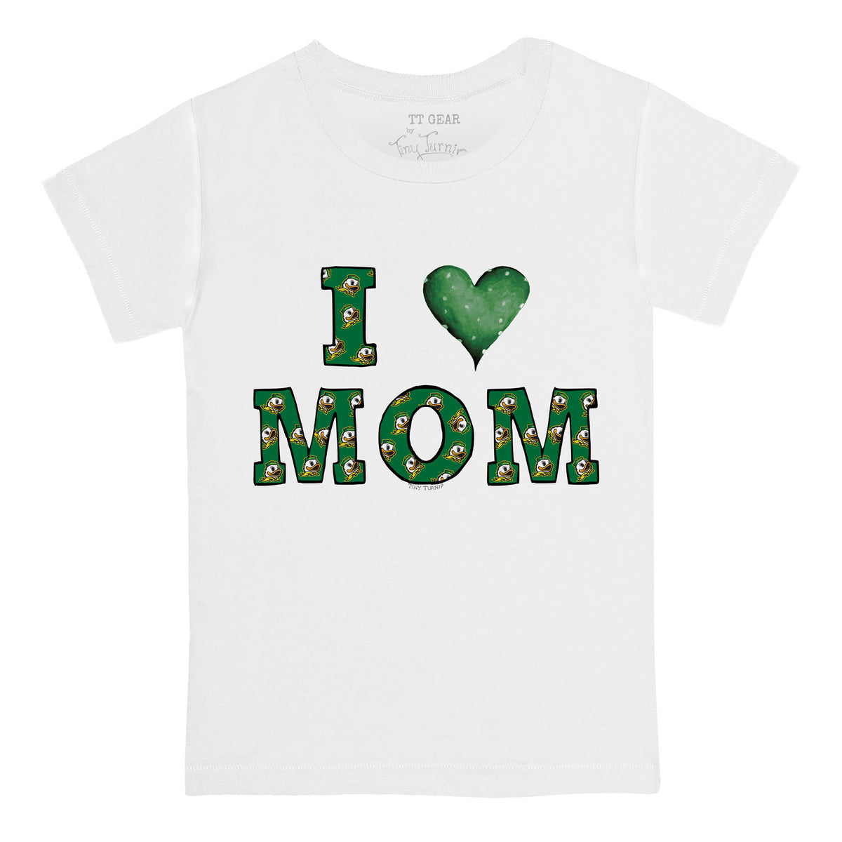 Oregon Ducks I Love Mom Tee Shirt
