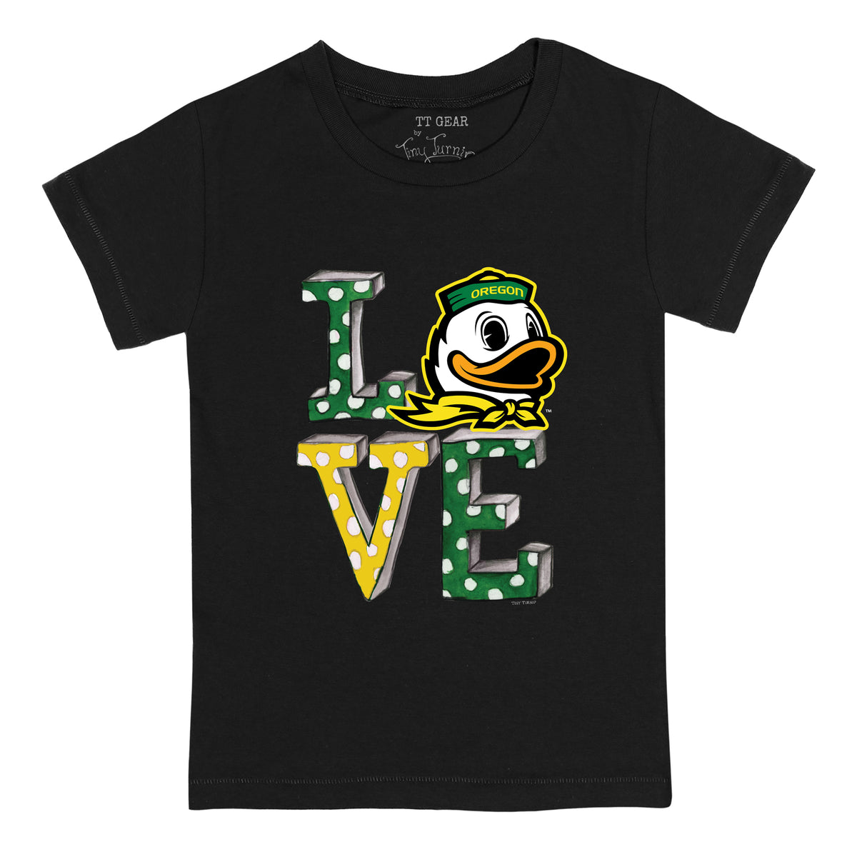 Oregon Ducks Love Tee Shirt