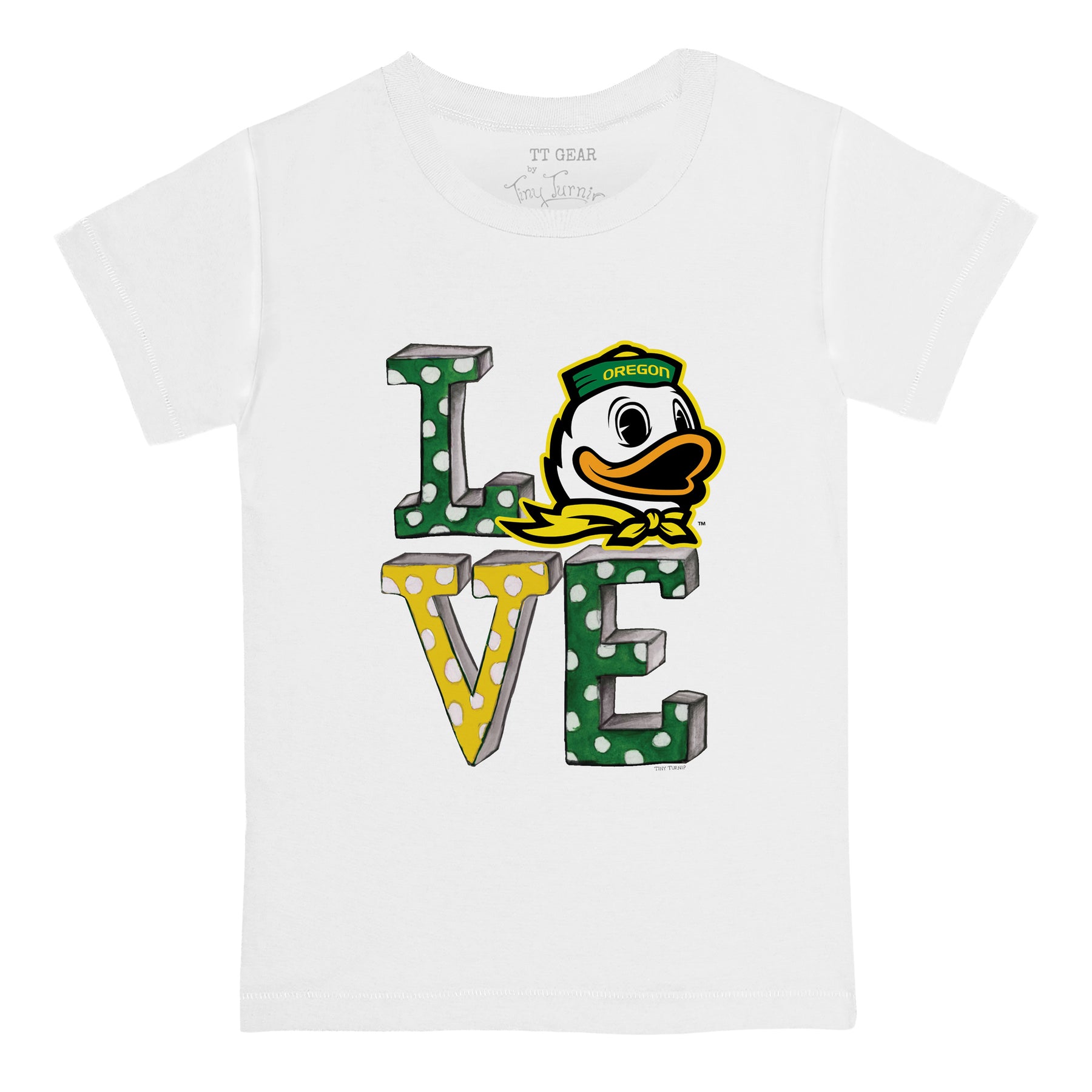 Oregon Ducks Love Tee Shirt