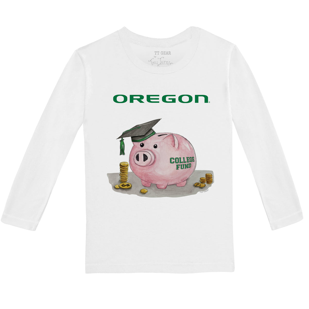 Oregon Ducks Piggy Long-Sleeve Tee Shirt
