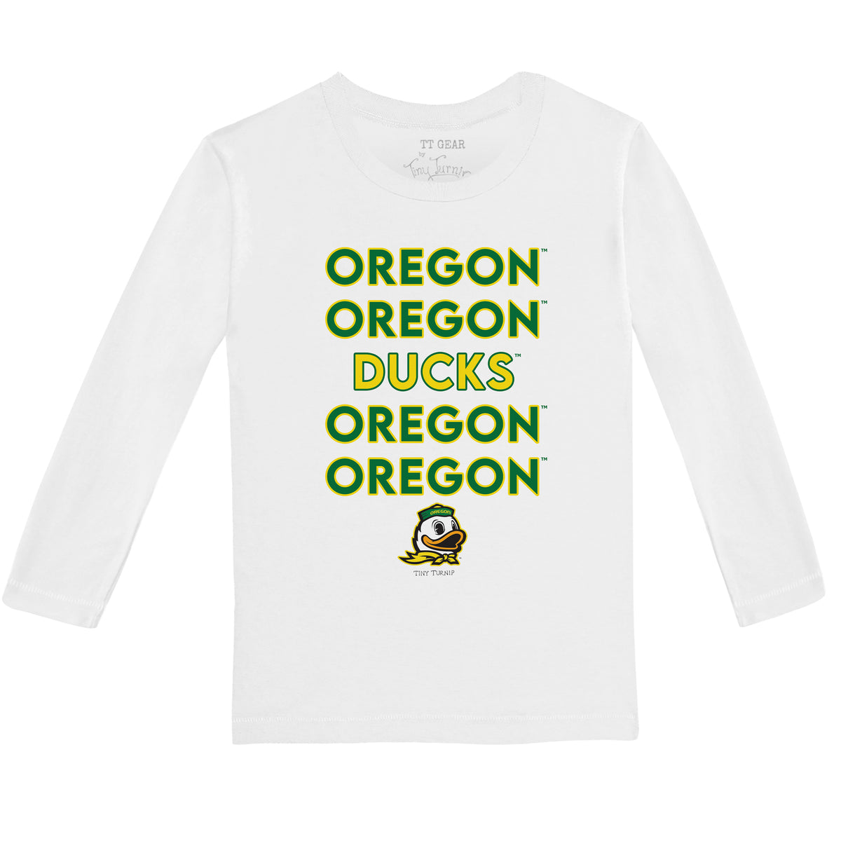 Oregon Ducks Stacked Long-Sleeve Tee Shirt