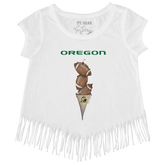 Oregon Ducks Football Triple Scoop Fringe Tee