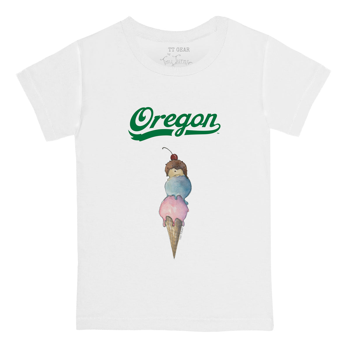 Oregon Ducks Triple Scoop Tee Shirt