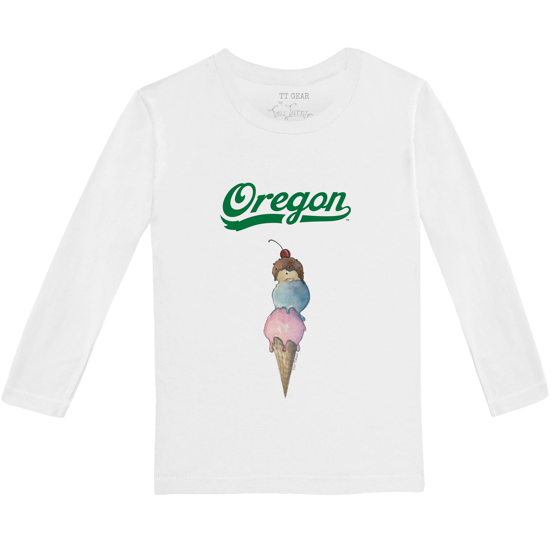 Oregon Ducks Triple Scoop Long-Sleeve Tee Shirt