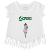 Oregon Ducks Triple Scoop Fringe Tee