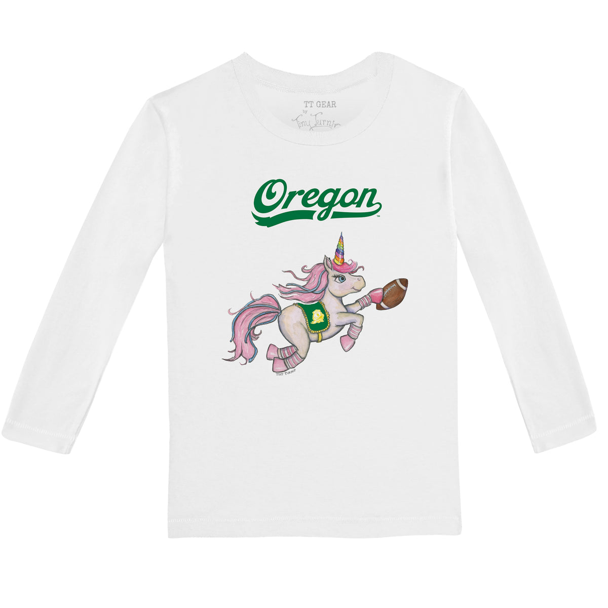 Oregon Ducks Unicorn Long-Sleeve Tee Shirt