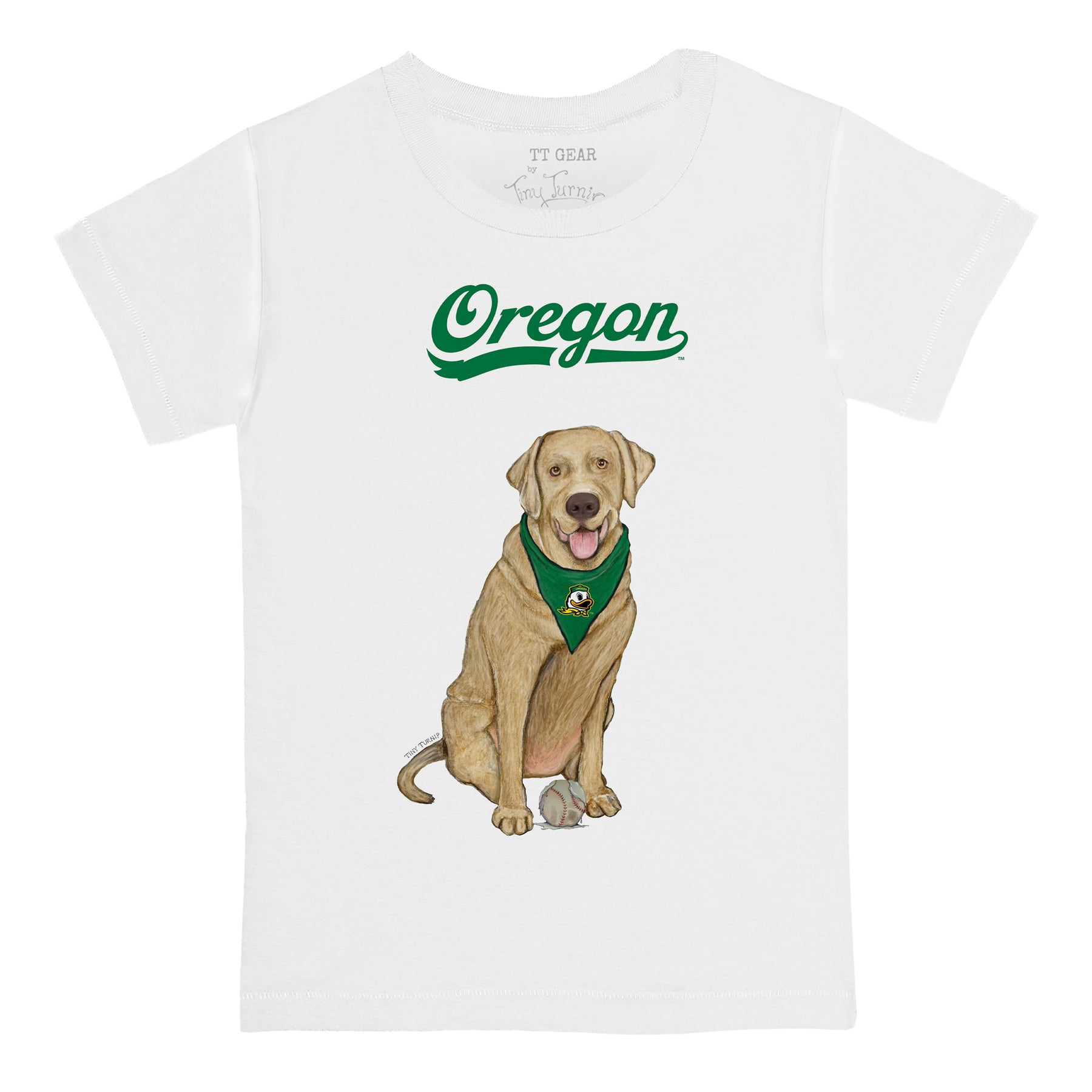 Oregon Ducks Yellow Labrador Retriever Tee Shirt