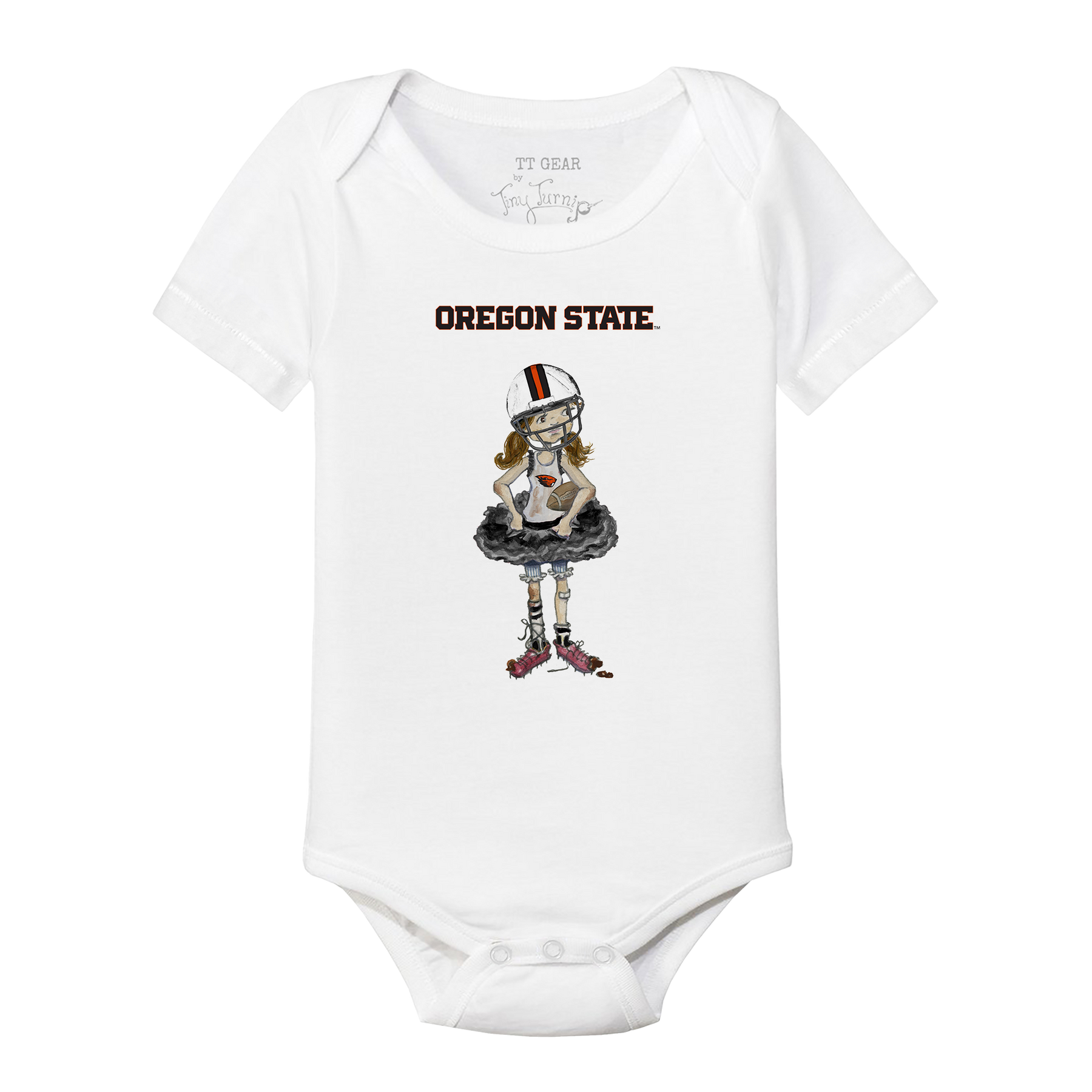 Oregon State Beavers Babes Short Sleeve Snapper