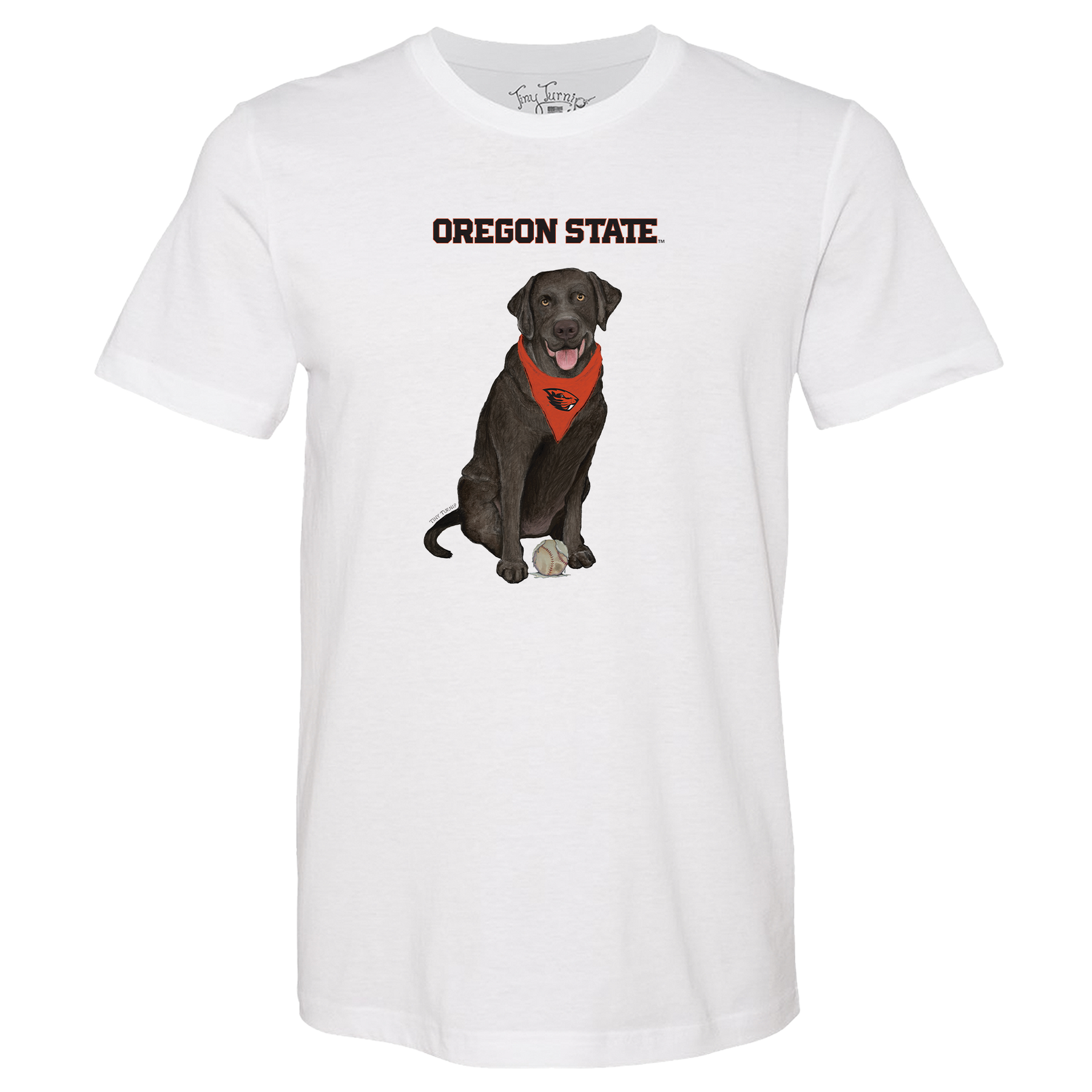 Oregon State Beavers Black Labrador Retriever Unisex Tee Shirt