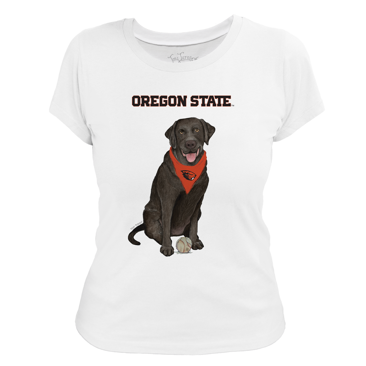 Oregon State Beavers Black Labrador Retriever Women's Tee Shirt