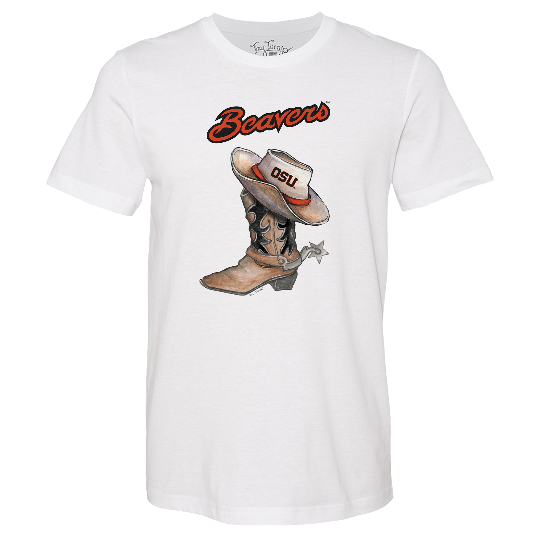 Oregon State Beavers Cowboy Boot Unisex Tee Shirt