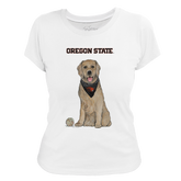 Oregon State Beavers Golden Retriever Women's Tee Shirt