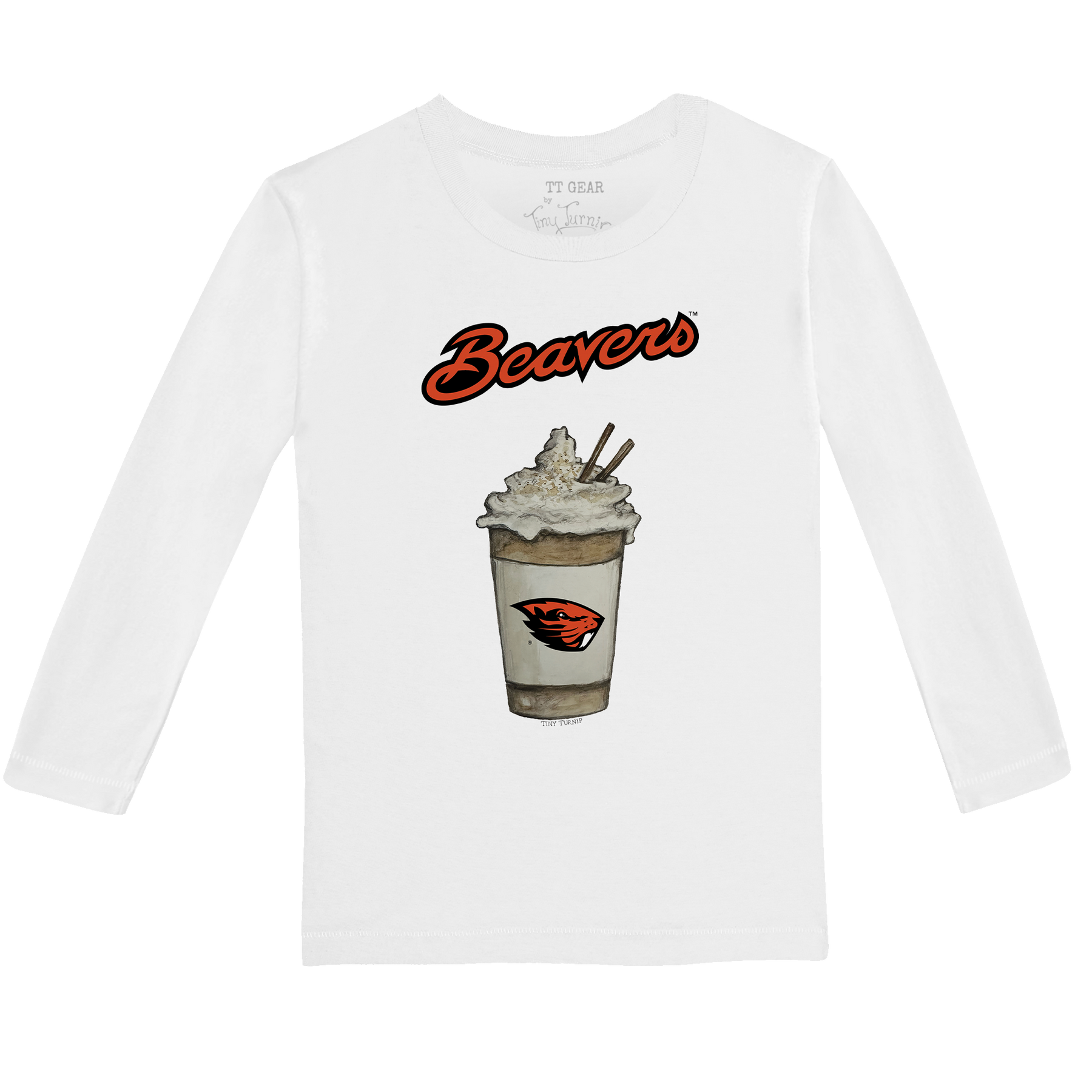 Oregon State Beavers Latte Long-Sleeve Tee Shirt