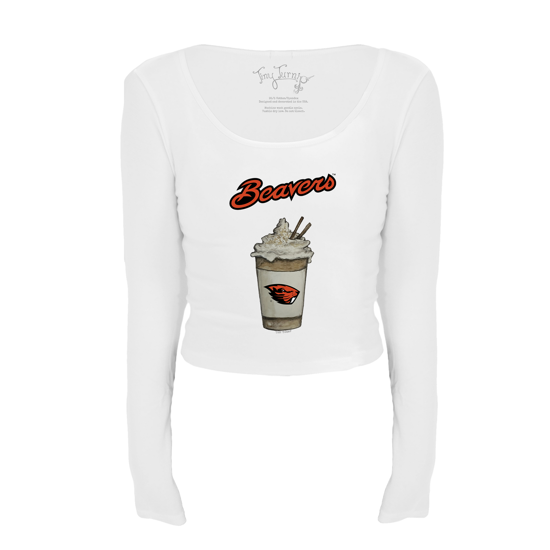 Oregon State Beavers Latte Women's Lucy Long Sleeve