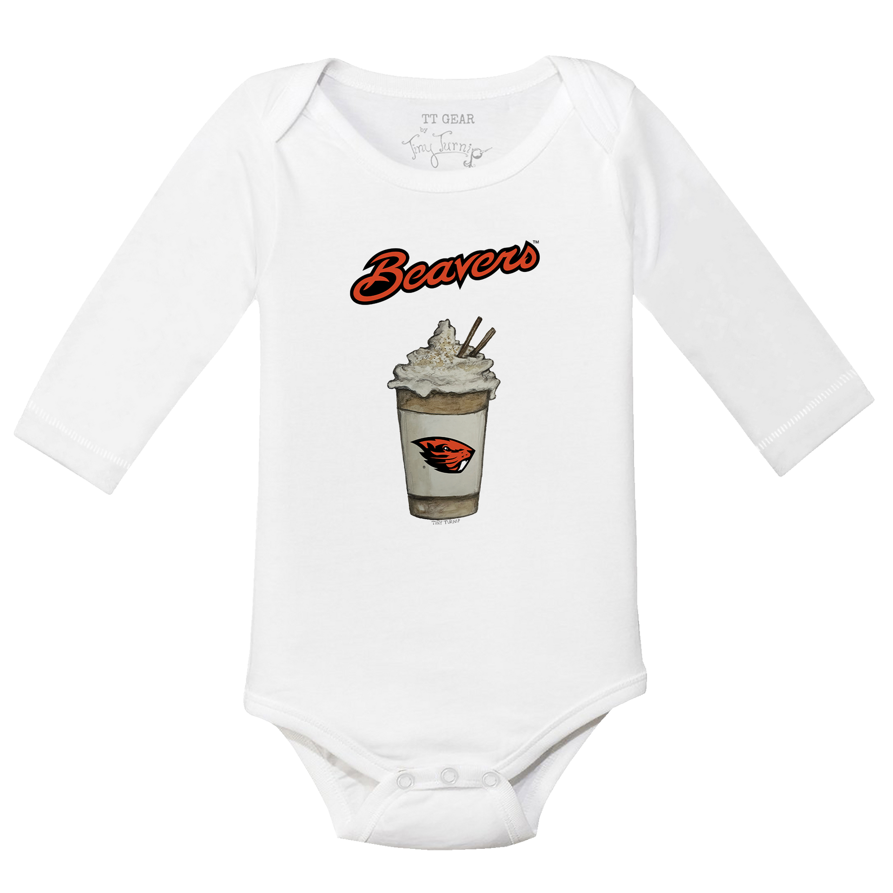 Oregon State Beavers Latte Long-Sleeve Snapper