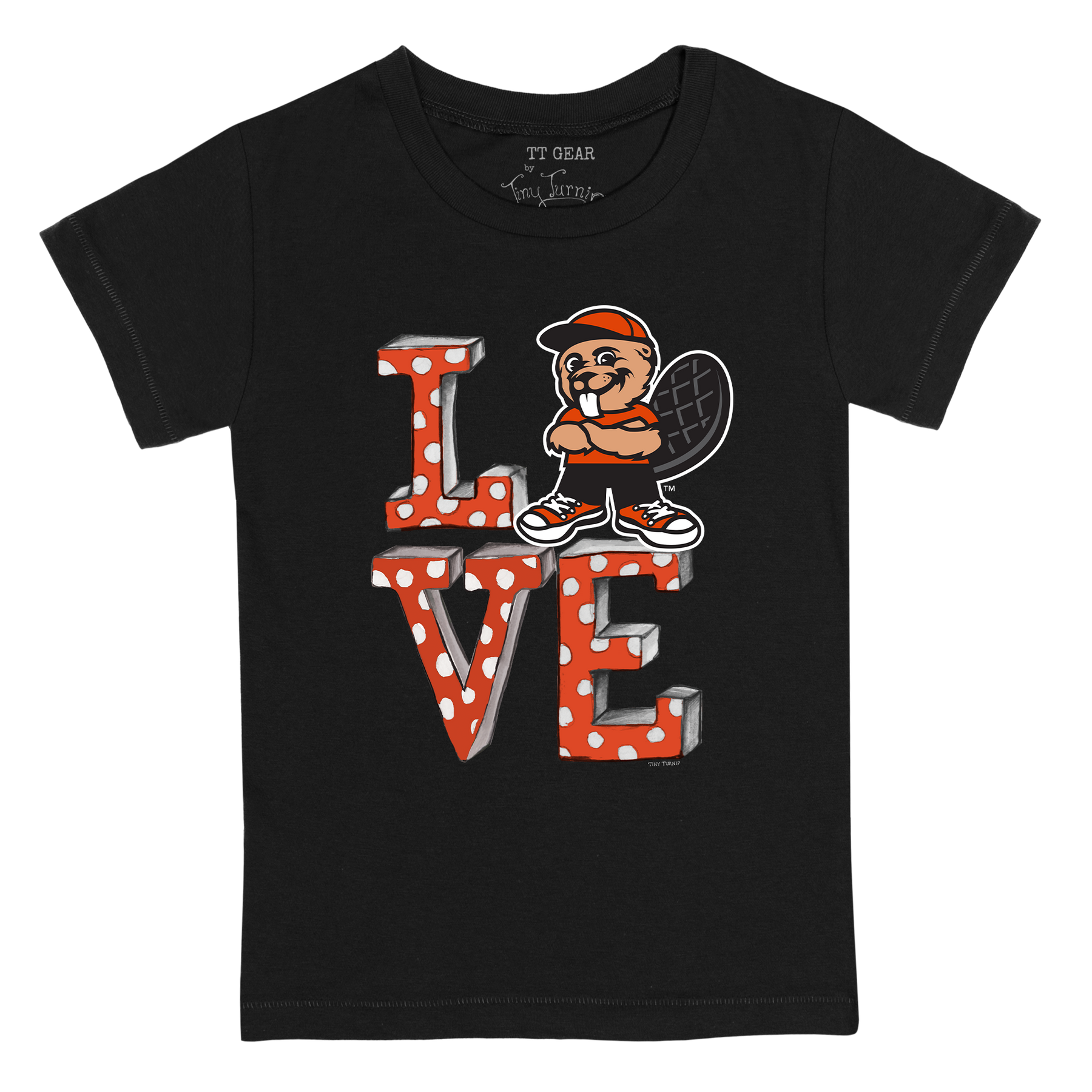 Oregon State Beavers LOVE Kid's Tee Shirt