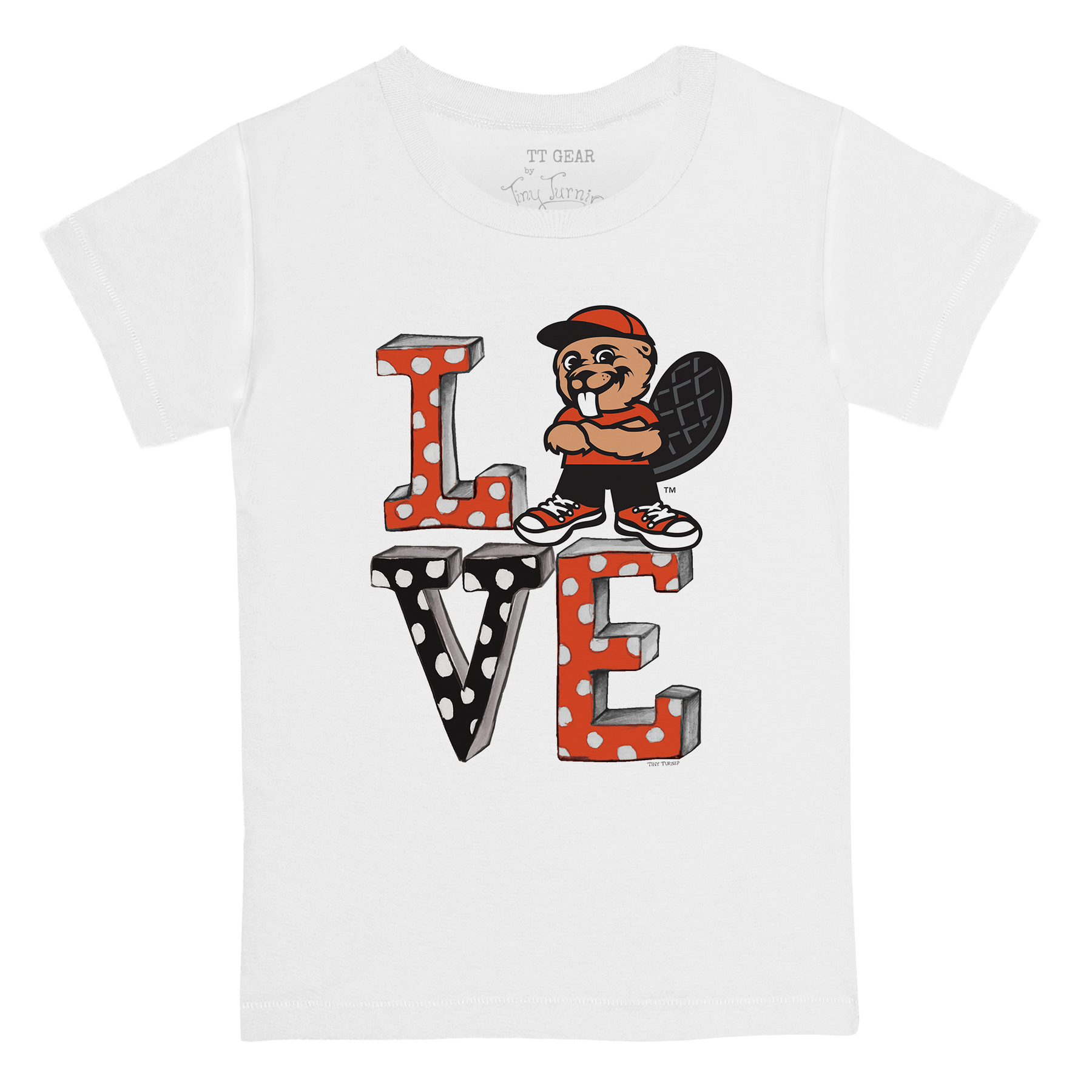 Oregon State Beavers LOVE Kid's Tee Shirt