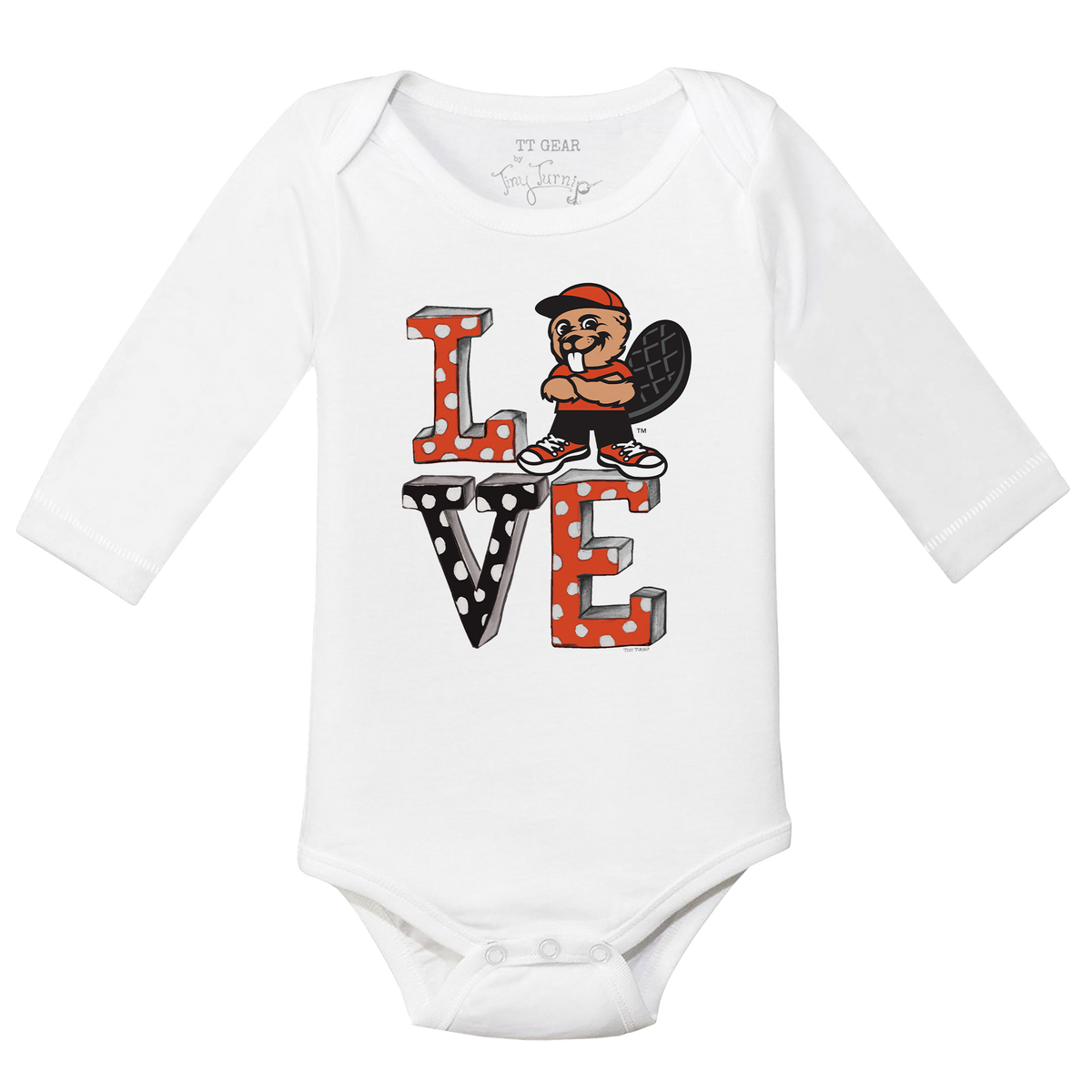 Oregon State Beavers LOVE Long-Sleeve Snapper