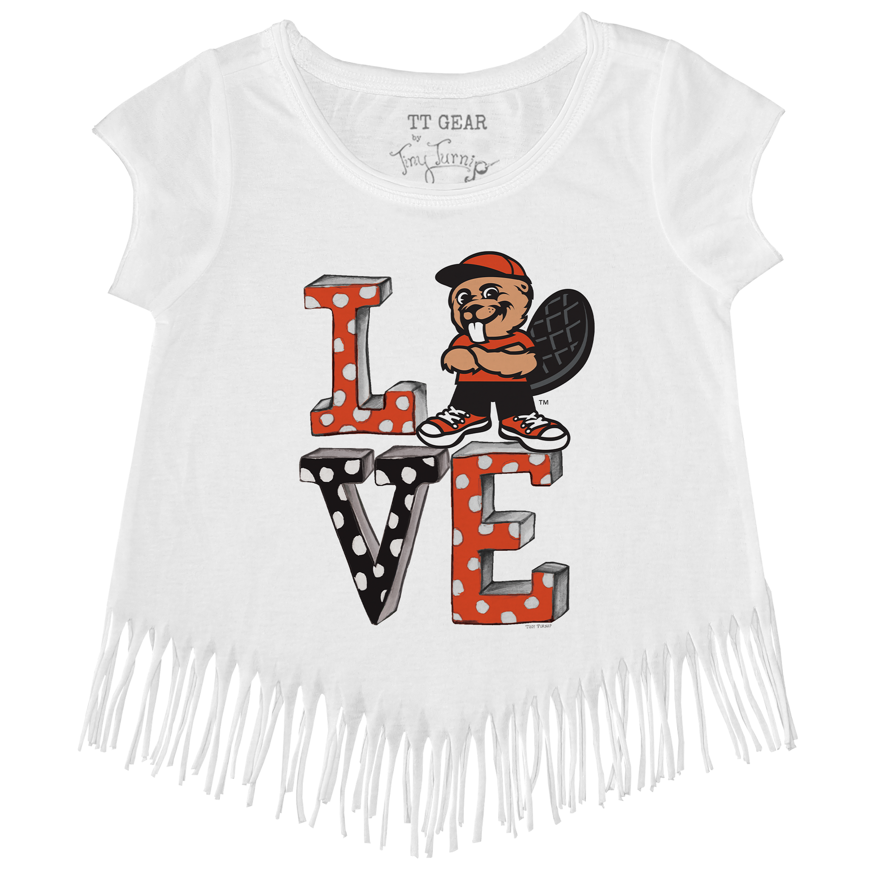 Oregon State Beavers LOVE Fringe Tee