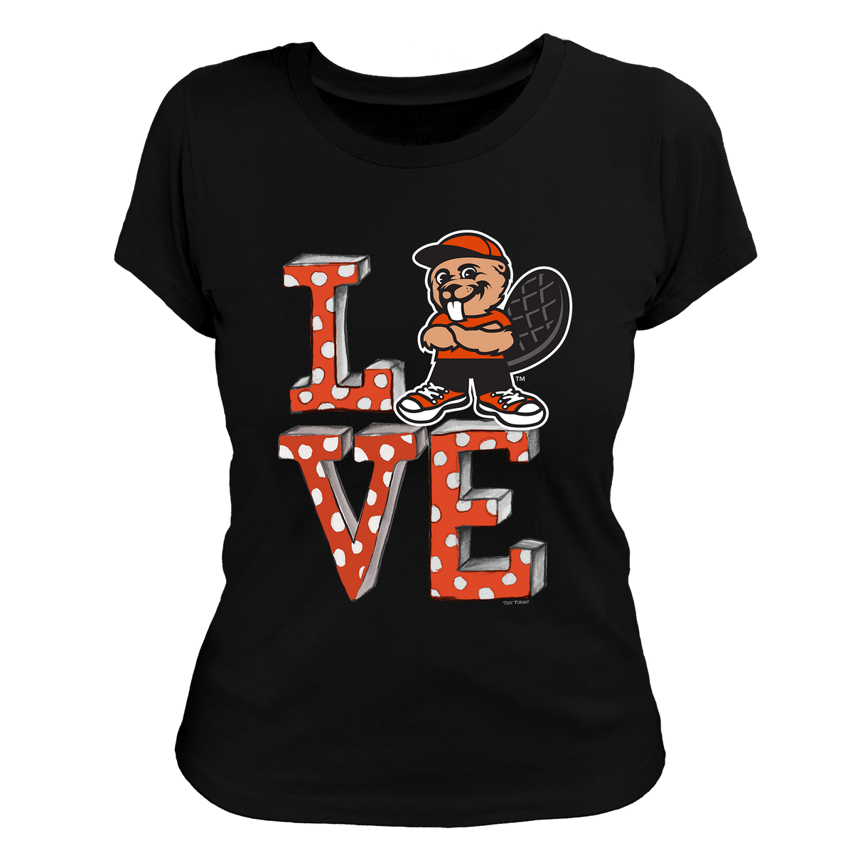 Oregon State Beavers LOVE Women's Tee Shirt