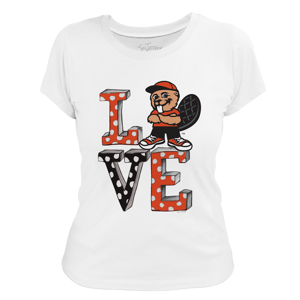 Oregon State Beavers LOVE Women's Tee Shirt