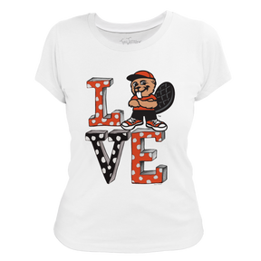 Oregon State Beavers LOVE Women's Tee Shirt