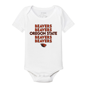 Oregon State Beavers Stacked Short Sleeve Snapper