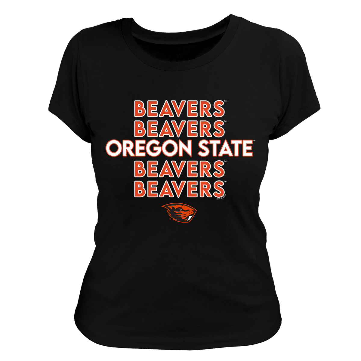 Oregon State Beavers Stacked Women's Tee Shirt