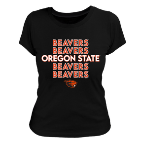 Oregon State Beavers Stacked Women's Tee Shirt