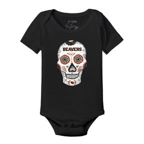 Oregon State Beavers Sugar Skull Short Sleeve Snapper