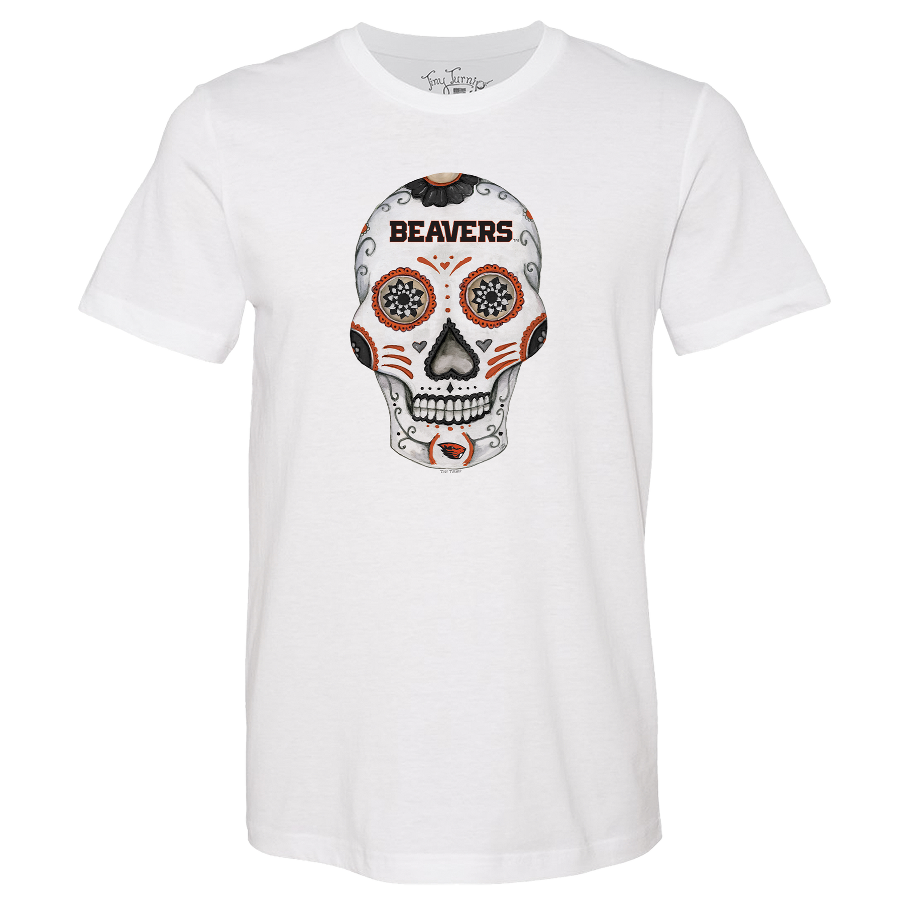 Oregon State Beavers Sugar Skull Unisex Tee Shirt