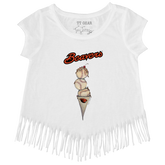 Oregon State Beavers Basketball Triple Scoop Fringe Tee