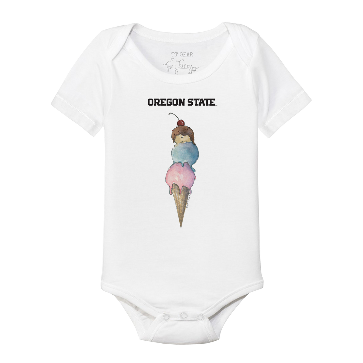 Oregon State Beavers Triple Scoop Short Sleeve Snapper