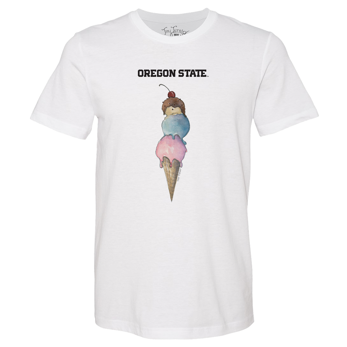 Oregon State Beavers Triple Scoop Unisex Tee Shirt