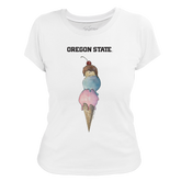 Oregon State Beavers Triple Scoop Women's Tee Shirt